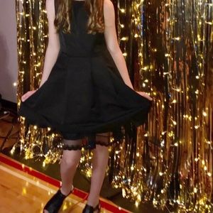 Jason WU black dress w lace bottom detail - Jason Wu